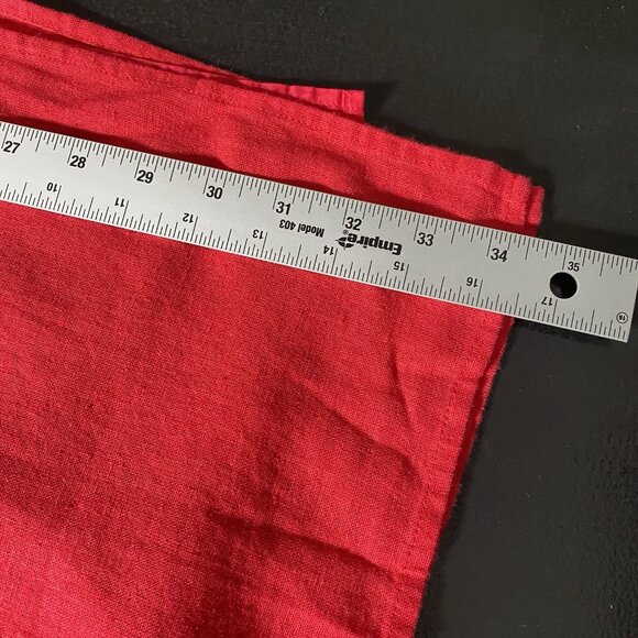 Gap Linen Blend Midi Skirt Women XXL Slipper Red Pull On Side Slit Washable - Picture 13 of 13